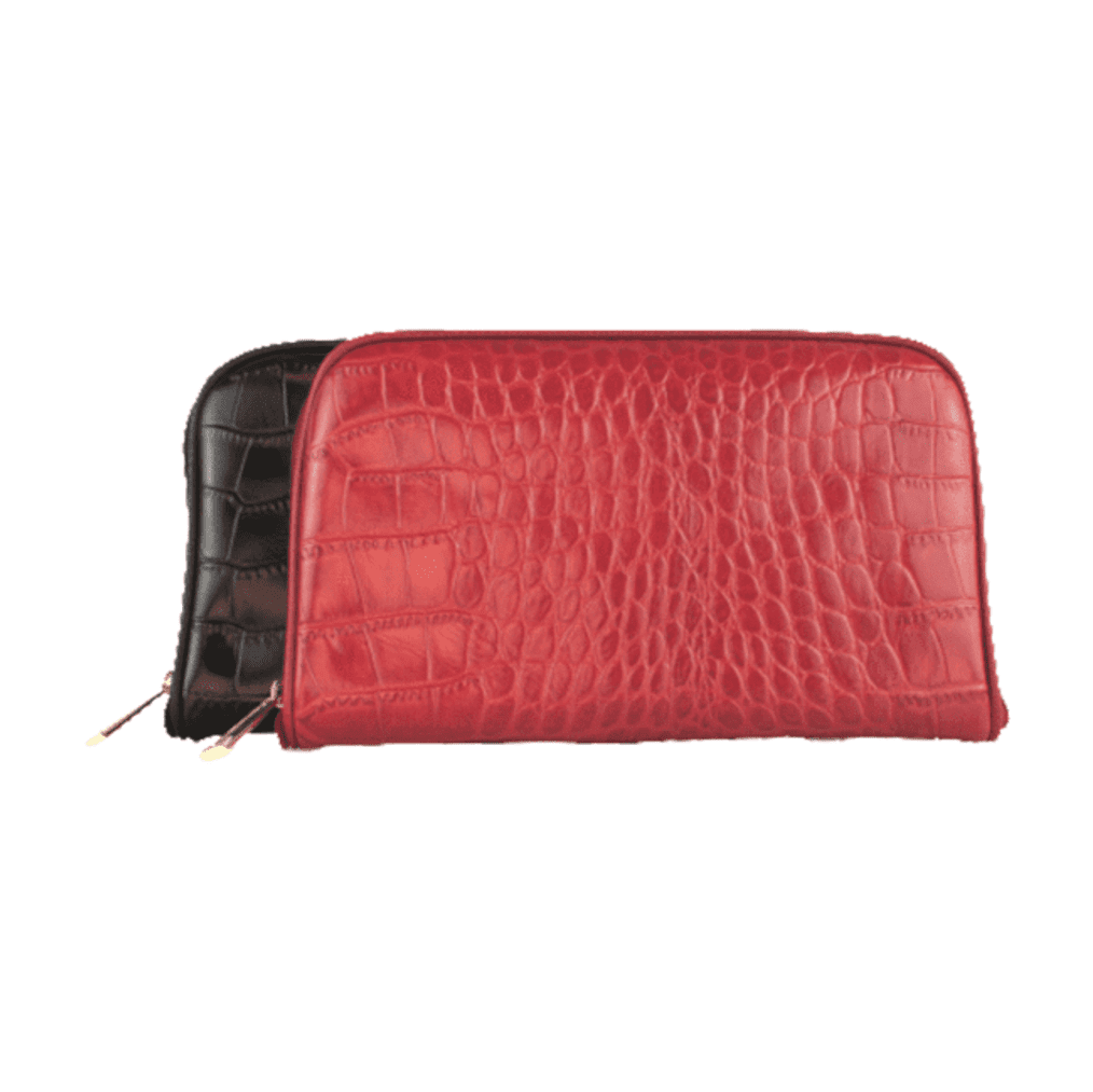 Black and red outlet clutch