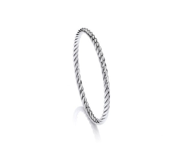 Silver hot sale twisted bracelet