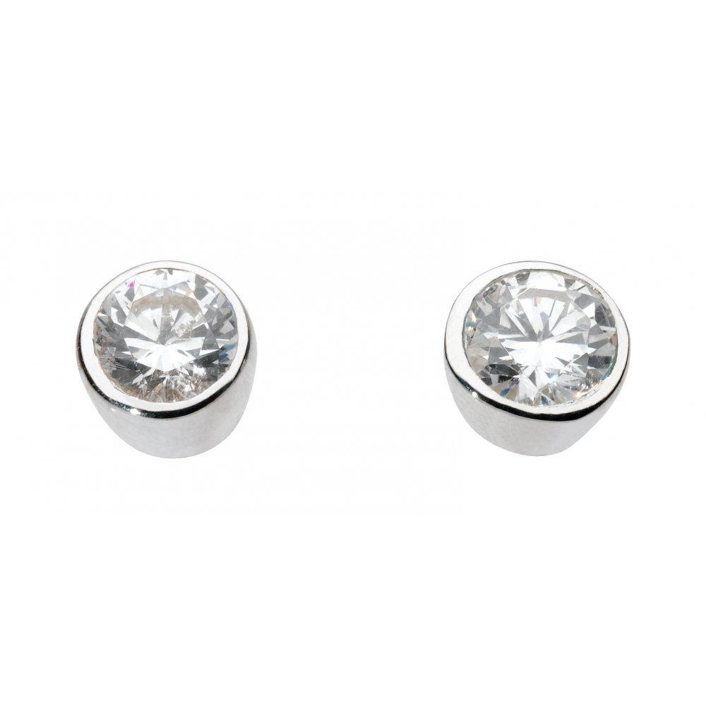 Small round silver on sale earrings