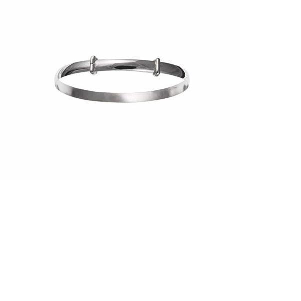 Silver bangle hot sale christening gift