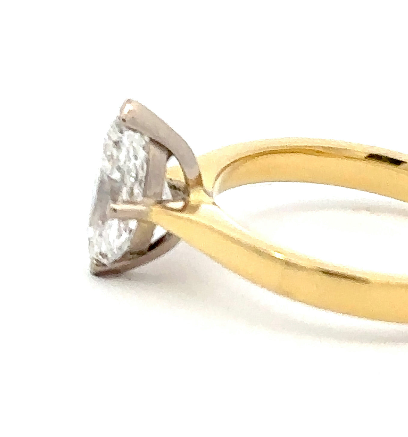 18ct yellow gold 1.02ct marquise natural diamond ring Ring Rock Lobster   