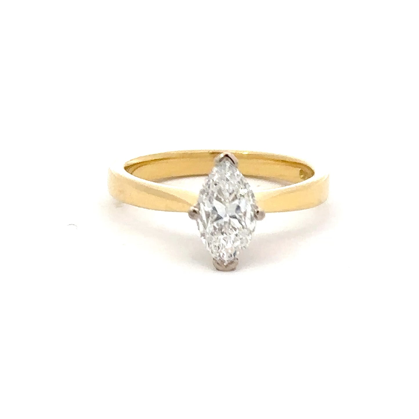 18ct yellow gold 1.02ct marquise natural diamond ring Ring Rock Lobster   