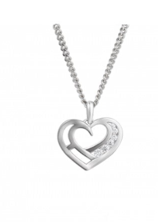 Silver small love you heart pendant Pendant Amore