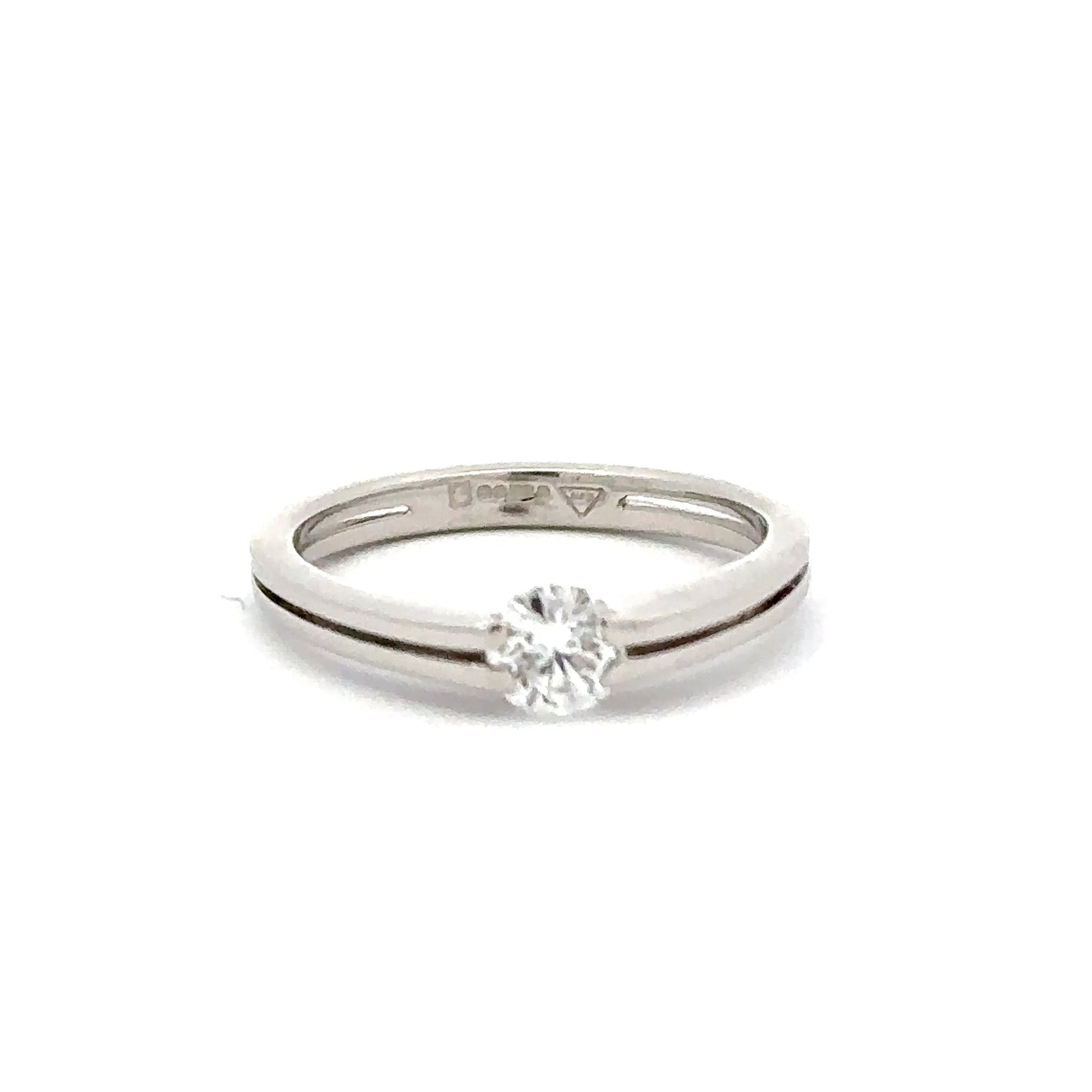 Platinum 0.40ct diamond solitaire ring Ring Christopher Wharton   