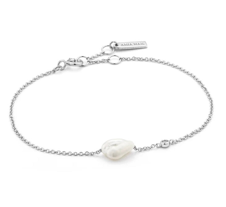 Silver Pearl Bracelet Ania Haie