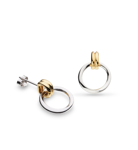 Bevel Unity Golden Drop Stud Earrings Earrings Kit Heath   