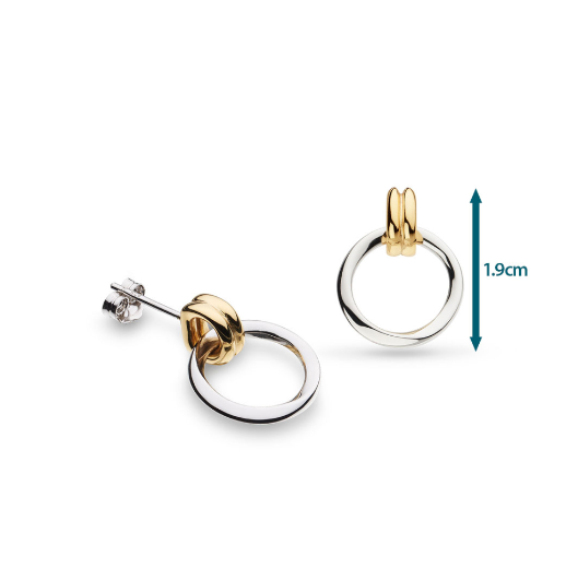 Bevel Unity Golden Drop Stud Earrings Earrings Kit Heath   