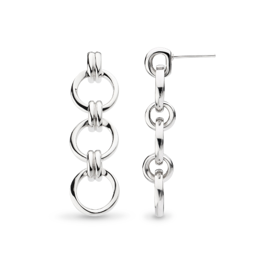 Bevel Unity Trio Stud Drop Earrings Earrings Kit Heath   