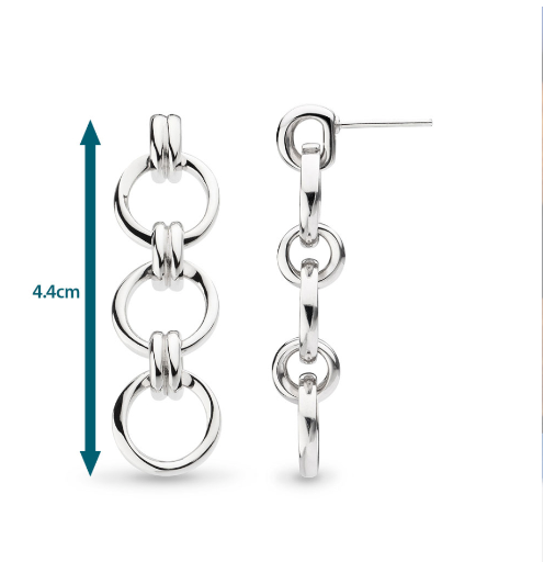 Bevel Unity Trio Stud Drop Earrings Earrings Kit Heath   