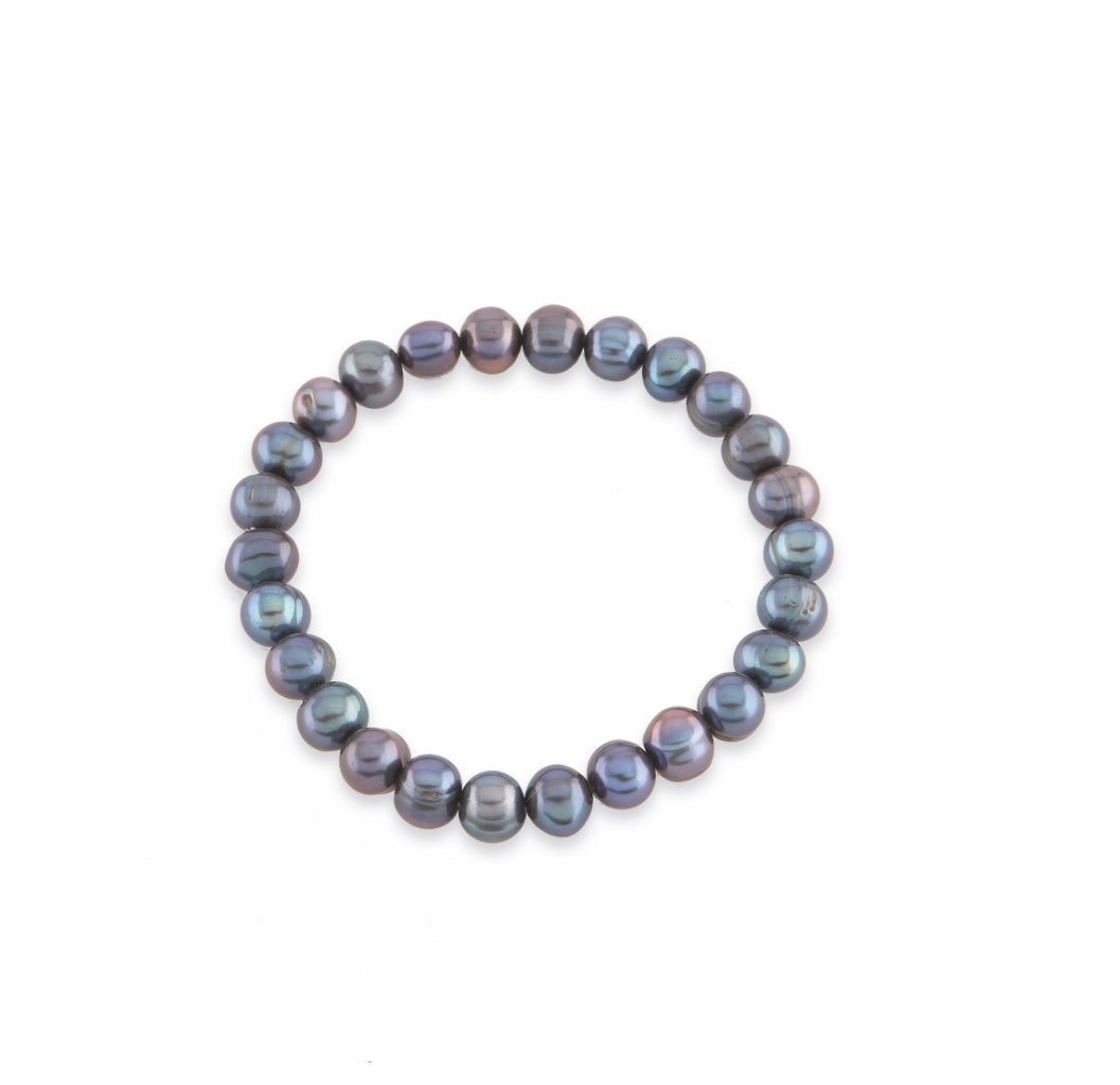 Peacock 9mm-10mm Pearl elastic bracelet Bracelet Alraune