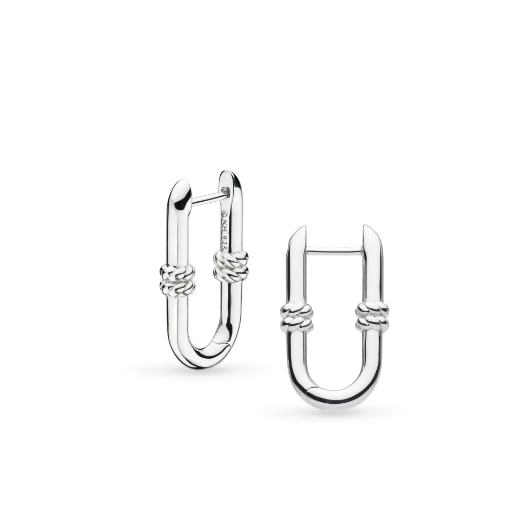 Marina Rope Bar Link Hinged Hoop Earrings Earrings Kit Heath   