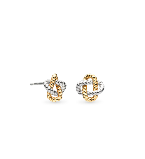 Marina Rope Knot Golden Stud Earrings Earrings Kit Heath   