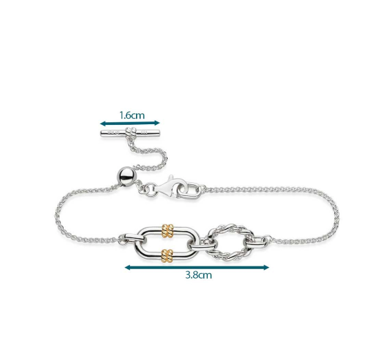 Marina Rope Link Duo Golden Slider Bracelet Bracelet Kit Heath   