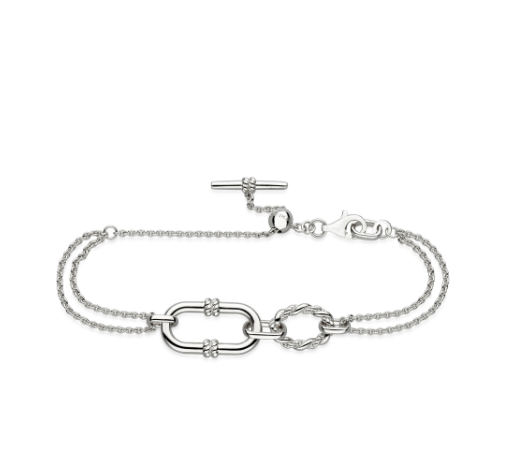 Marina Rope Link Duo Grande Twin Chain Slider Bracelet Bracelet Kit Heath   