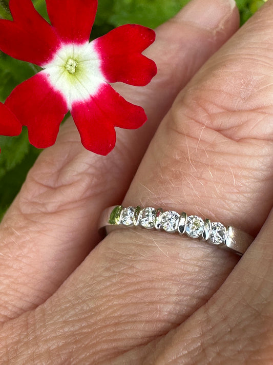 Furrer Jacot Platinum TWVS 0.20ct diamond eternity ring Ring Furrer Jacot   