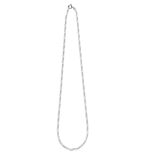 Silver Figaro Chain 18" Necklace Necklace DEW   