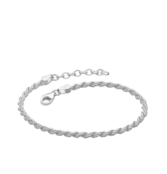 Silver Rope Twist Bracelet Bracelet DEW   