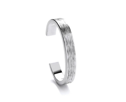 Silver Lines Cuff Bangle Bangles Cavendish French   