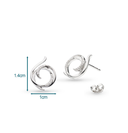 Helix Wrap Pavé Stud Earrings Earrings Kit Heath   