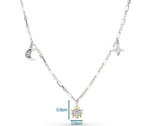 Céleste Sun, Moon & Star Station Necklace Necklace Kit Heath   