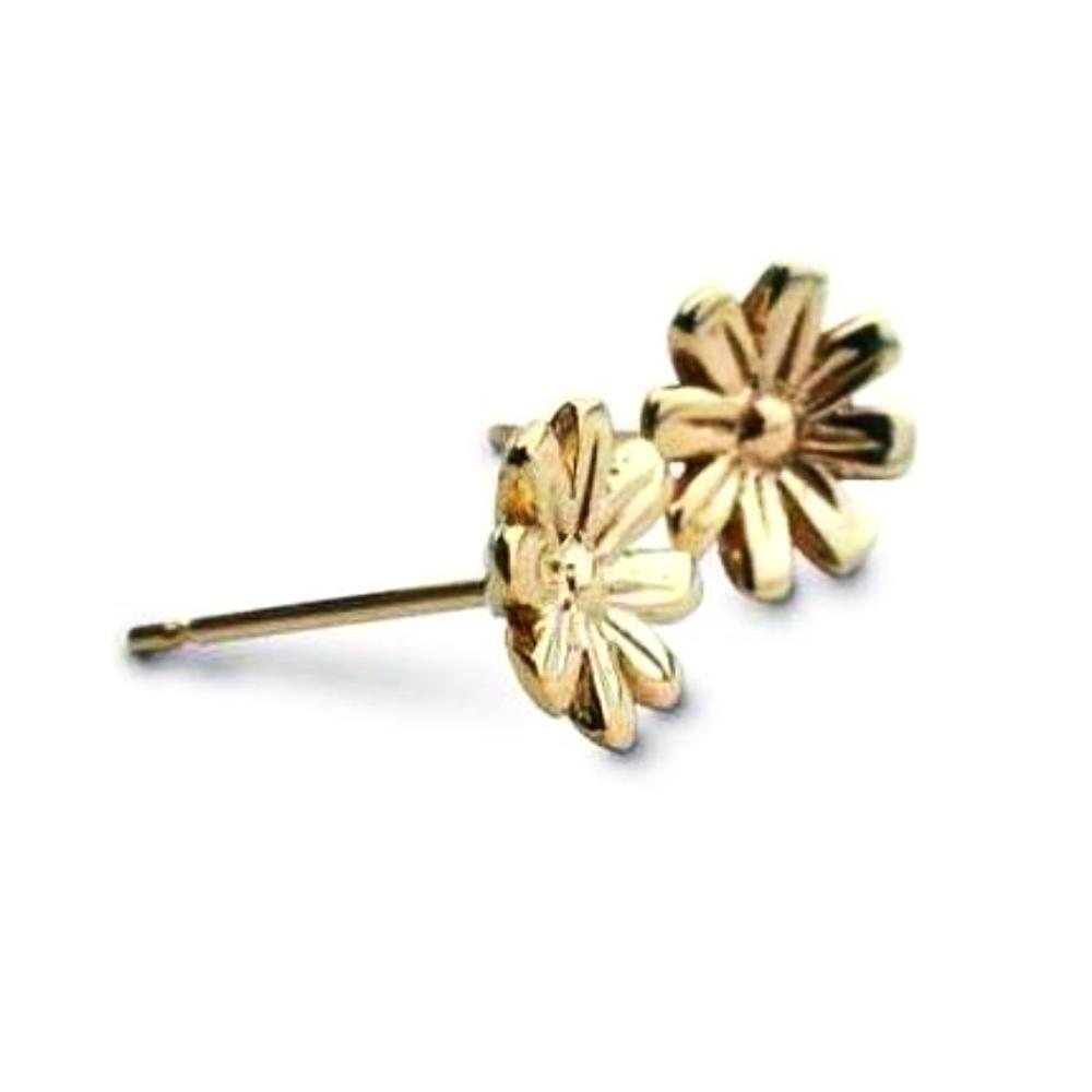 Church House Silver gold daisy earrings Earrings Church House   