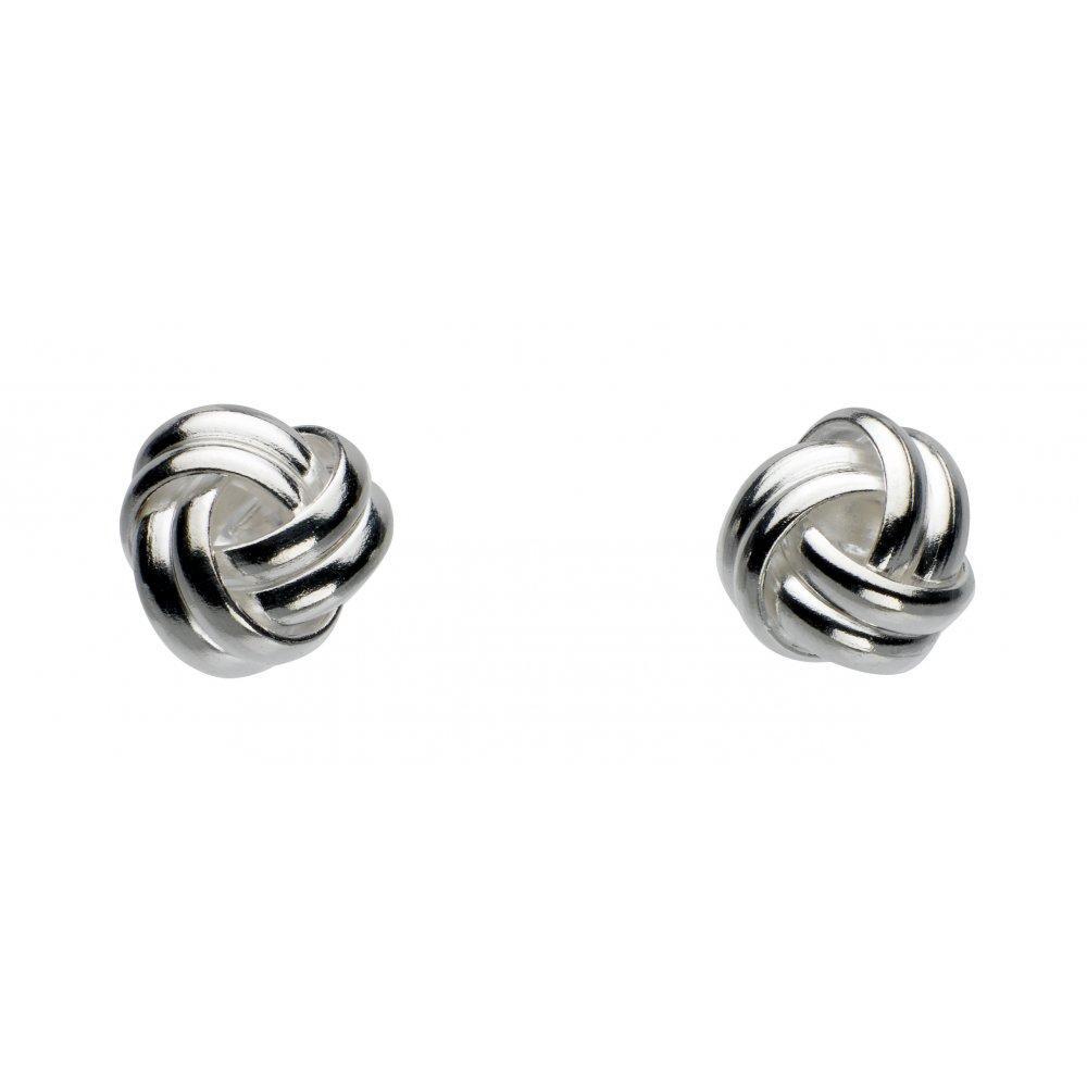 Silver rounded knot stud earrings Earrings Rock Lobster Jewellery   